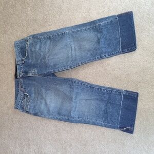 Calvin Klein Women's Blue Denim Capris